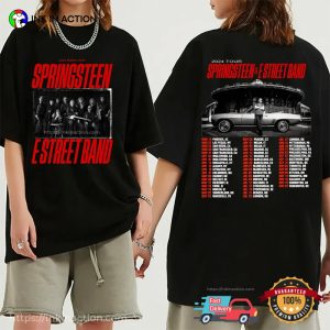 Springsteen And E Street Band Tour 2024 Dates 2 Sided Tee