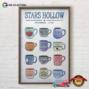 Star Hollow Founded 1778 Mugs Vintage Poster