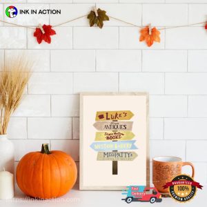 Stars Hollow Town Signs Wall Art