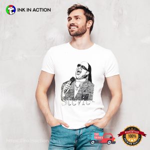 Stevie Wonder Funny Fanart Graphic Tee 2