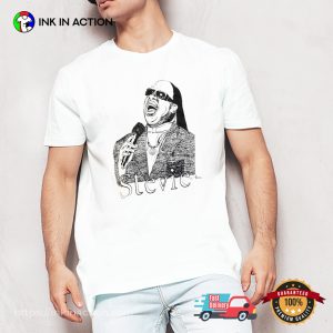 Stevie Wonder Funny Fanart Graphic Tee 3