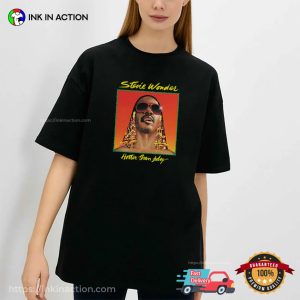 Stevie Wonder Hotter Than July Graphic T shirt 1