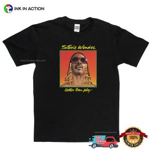 Stevie Wonder Hotter Than July Graphic T shirt 3