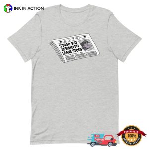 Stoop Kid Afraid To Leave Stoop Newspaper T shirt 1