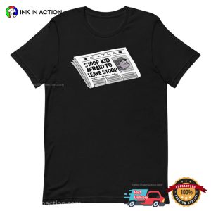 Stoop Kid Afraid To Leave Stoop Newspaper T shirt 2