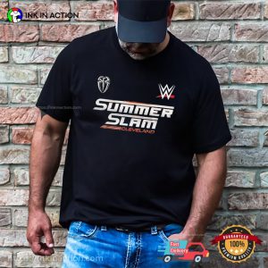 Summer Slam Cleveland WWE Roman Reigns T shirt 3