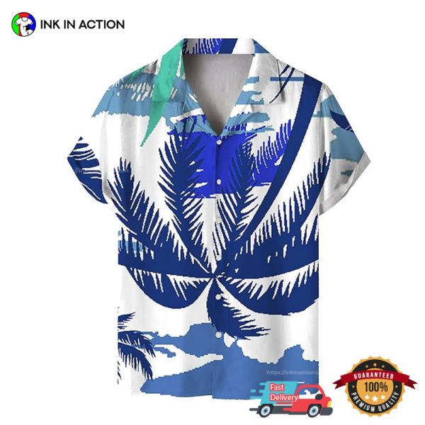 Summer Tropical Tree Beach Hawaiian T-shirt