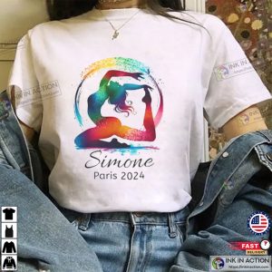 Support Gymnastic Team USA Simone Paris Gymnastics 2024 T Shirt 3