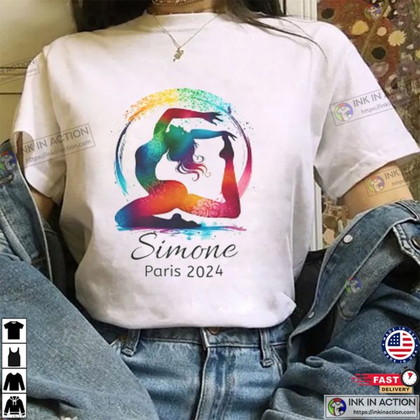 Support Gymnastic Team USA Simone Paris Gymnastics 2024 T-Shirt