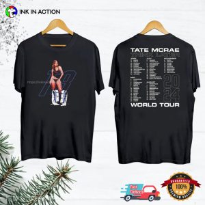 Tate McRae The Think Later World Tour 2024 2 Sided T Shirt 2