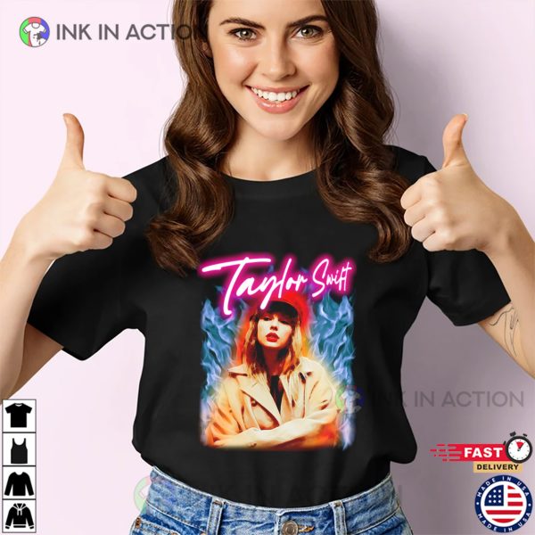 Taylor Swift On Fire Graphic T-shirt