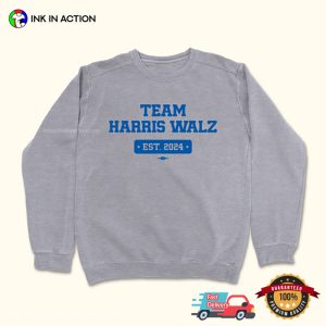 Team Harris Walz Est 2024 Election Tee 3