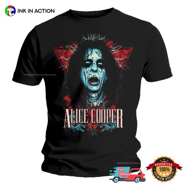 The Godfather Of Shock Rock Alice Cooper Horror T-shirt