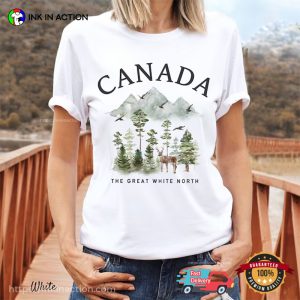 The Great White North Canada Nature Art Tee, canada thanksgiving day Merch 1