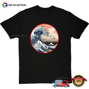 The Pollution Great Wave Off Kanagawa T-shirt