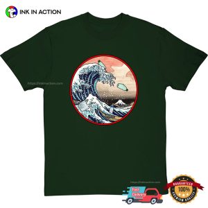 The Pollution Great Wave Off Kanagawa T shirt 2