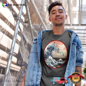 The Pollution Great Wave Off Kanagawa T-shirt