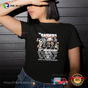 The Raiders 64th Anniversary 1960 2024 Thank You For The Memories T shirts 3