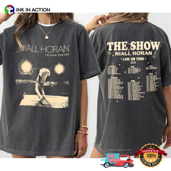 The Show Niall Horan Live On Tour 2024 Setlist Comfort Colors Shirt