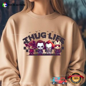 Thug Life Horror Movie Character cute halloween shirts 4