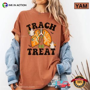 Trach Or Treat Therapist Halloween Comfort Colors T shirt 2