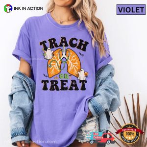 Trach Or Treat Therapist Halloween Comfort Colors T shirt 3