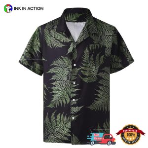 Tropical Leaf Basic Hawaiian T shirt 2