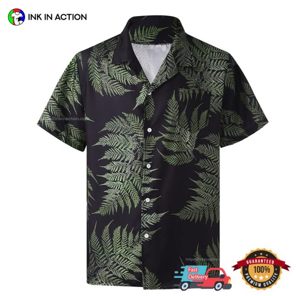 Tropical Leaf Basic Hawaiian T-shirt