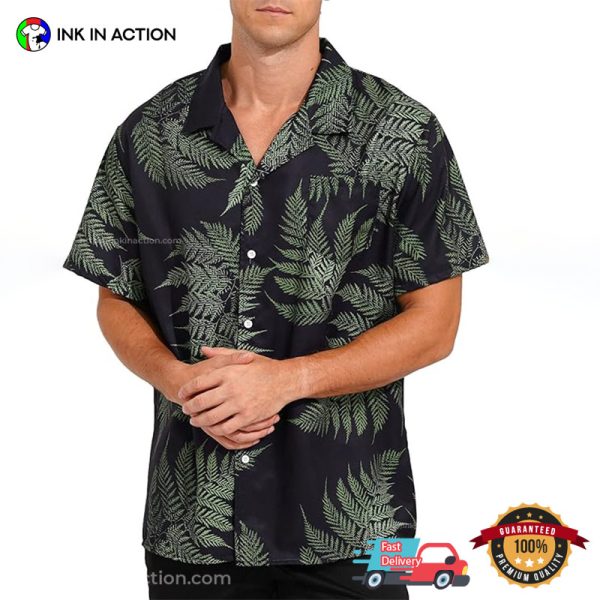 Tropical Leaf Basic Hawaiian T-shirt