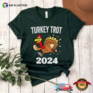 Turkey Trot 2024 Funny Thanksgiving Comfort Colors Tee