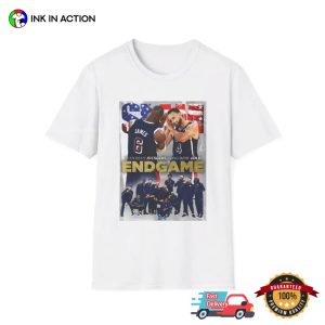 USA Avengers Men's Basketball End Game Funny Slam Cover T shirt 1