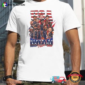 USA Men's Basketball Dream Team Olympic Paris 2024 Champions T shirt 1