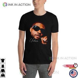 USHER Face Funny T shirt 1