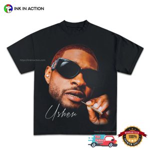 USHER Face Funny T shirt 2