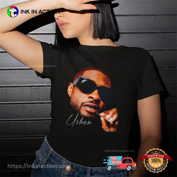 USHER Face Funny T-shirt