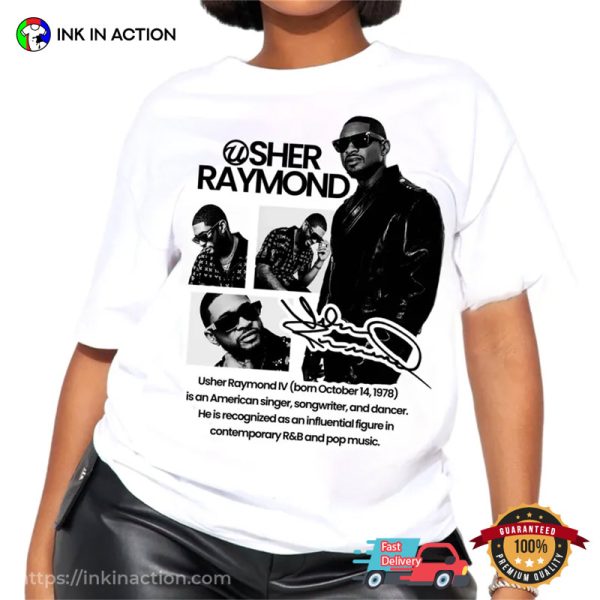 Usher Raymond Vintage 90s Style Graphic T-shirt