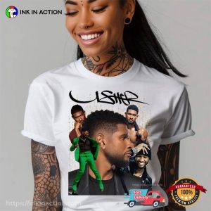 Usher Tour Usher Concert Collage Tee