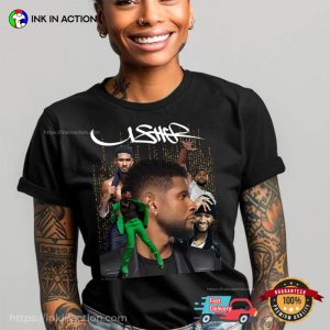 Usher Tour Usher Concert Collage Tee 2