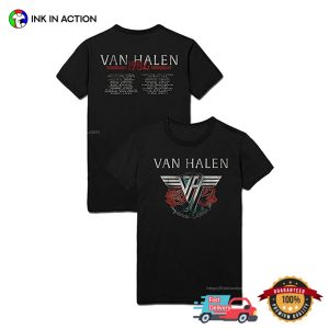 Van Halen 84 Tour Retro Rock Band Concert T shirt 2