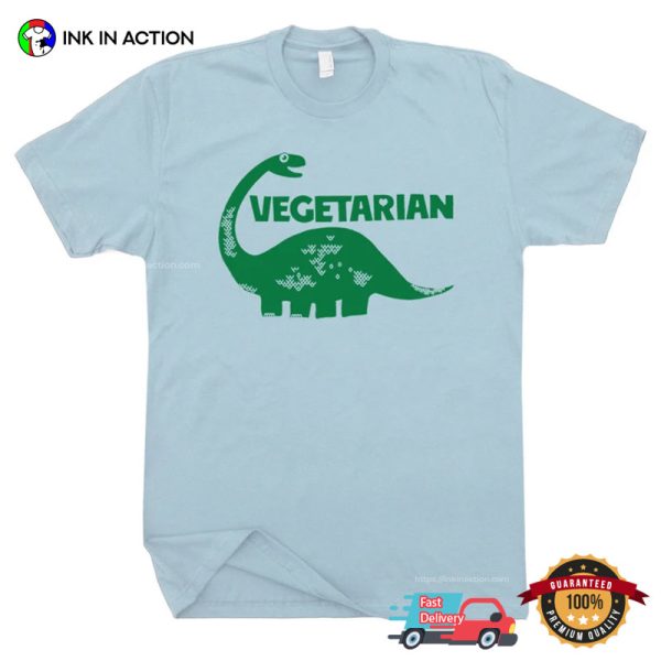 Vegetarian Dinosaur Cute Vegetables Graphic Shirt