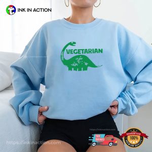 Vegetarian Dinosaur Cute Vegetables Graphic Shirt