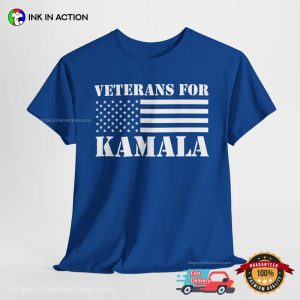 Veterans For Kamala 2024 President Campaign T shirt 1