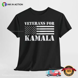 Veterans For Kamala 2024 President Campaign T shirt 2