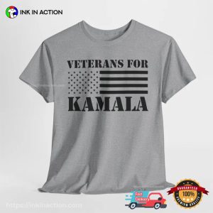 Veterans For Kamala 2024 President Campaign T shirt 3