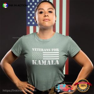 Veterans For Kamala 2024 President Campaign T shirt 4