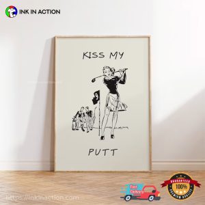 Vintage Golf Print Female Golfer Poster 3