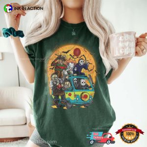 Vintage Horror Movie Characters Spooky Night Comfort Colors T-shirt