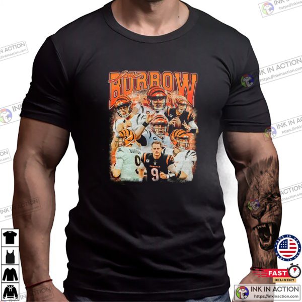 Vintage Joe Burrow Football Retro T-shirt