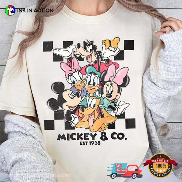 Vintage Mickey And Friends Disney Mickey N Co. Comfort Colors T-shirt