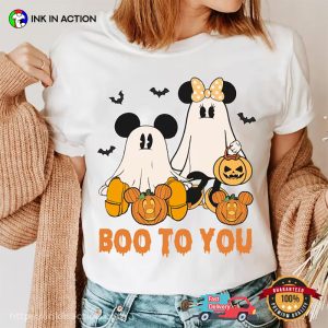 Vintage Mickey And Minnie Trick R Treat Halloween Graphic Shirts